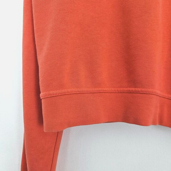 NIKE Hoodie Girls LARGE or Womens SMALL Dark Orange Peach Swoosh Logo - Picture 5 of 12